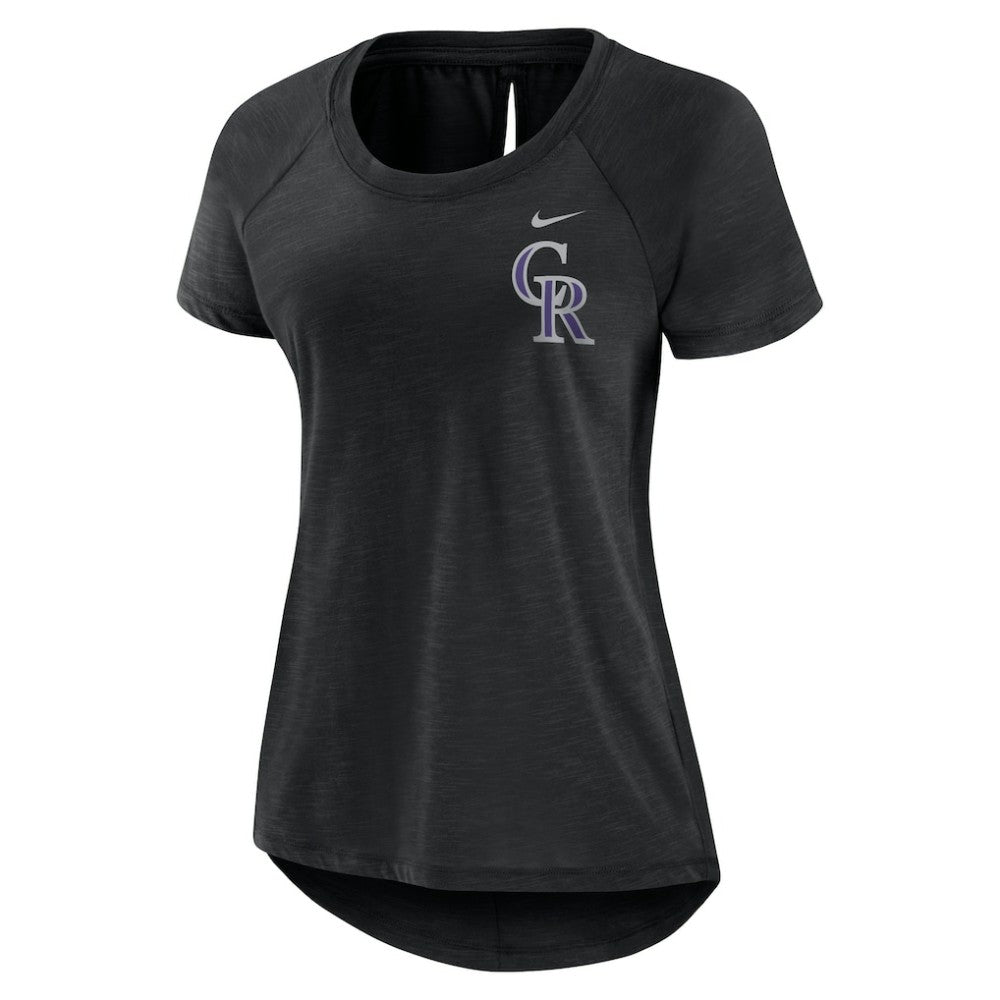 Colorado Rockies Nike Women's Summer Breeze Raglan Fashion T-Shirt | MLB Sale