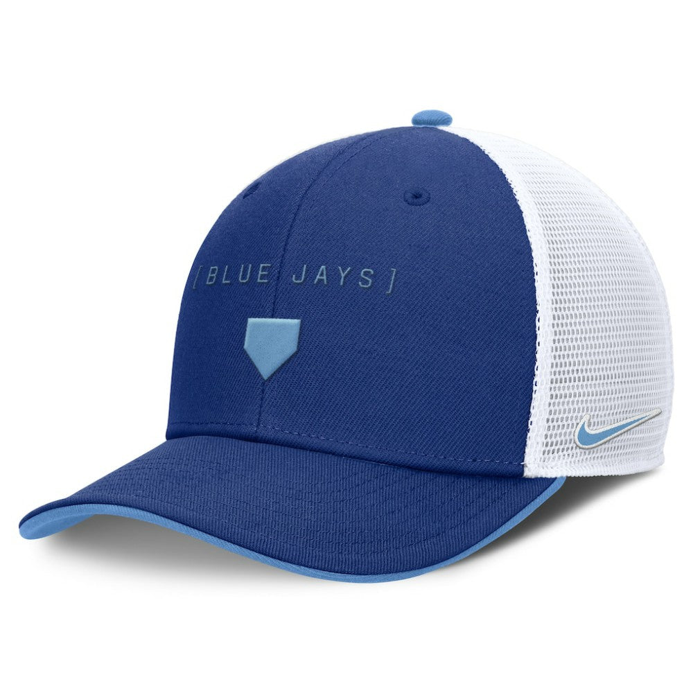 Toronto Blue Jays Nike Rise Diamond Plate Performance Trucker Flex Hat | MLB New