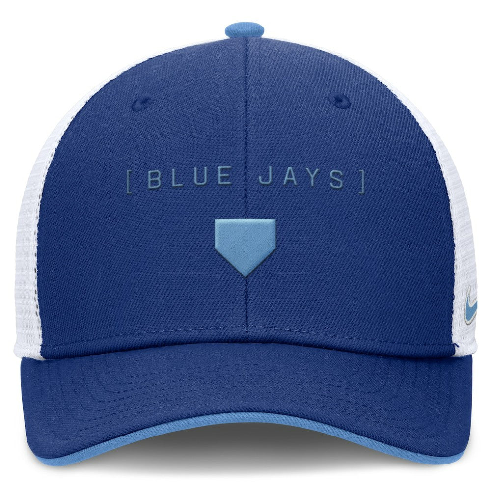 Toronto Blue Jays Nike Rise Diamond Plate Performance Trucker Flex Hat | MLB New