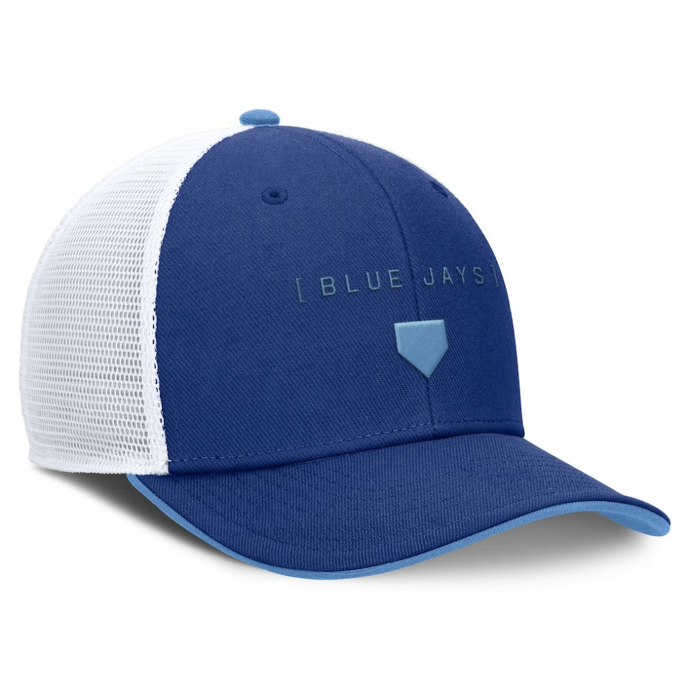 Toronto Blue Jays Nike Rise Diamond Plate Performance Trucker Flex Hat | MLB New