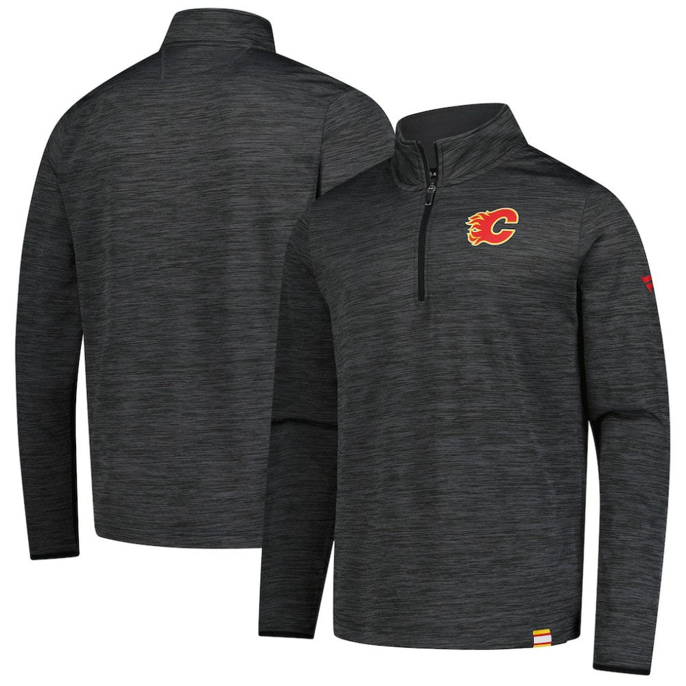 Calgary Flames Fanatics Authentic Pro Lightweight Quarter-Zip Pullover Discount