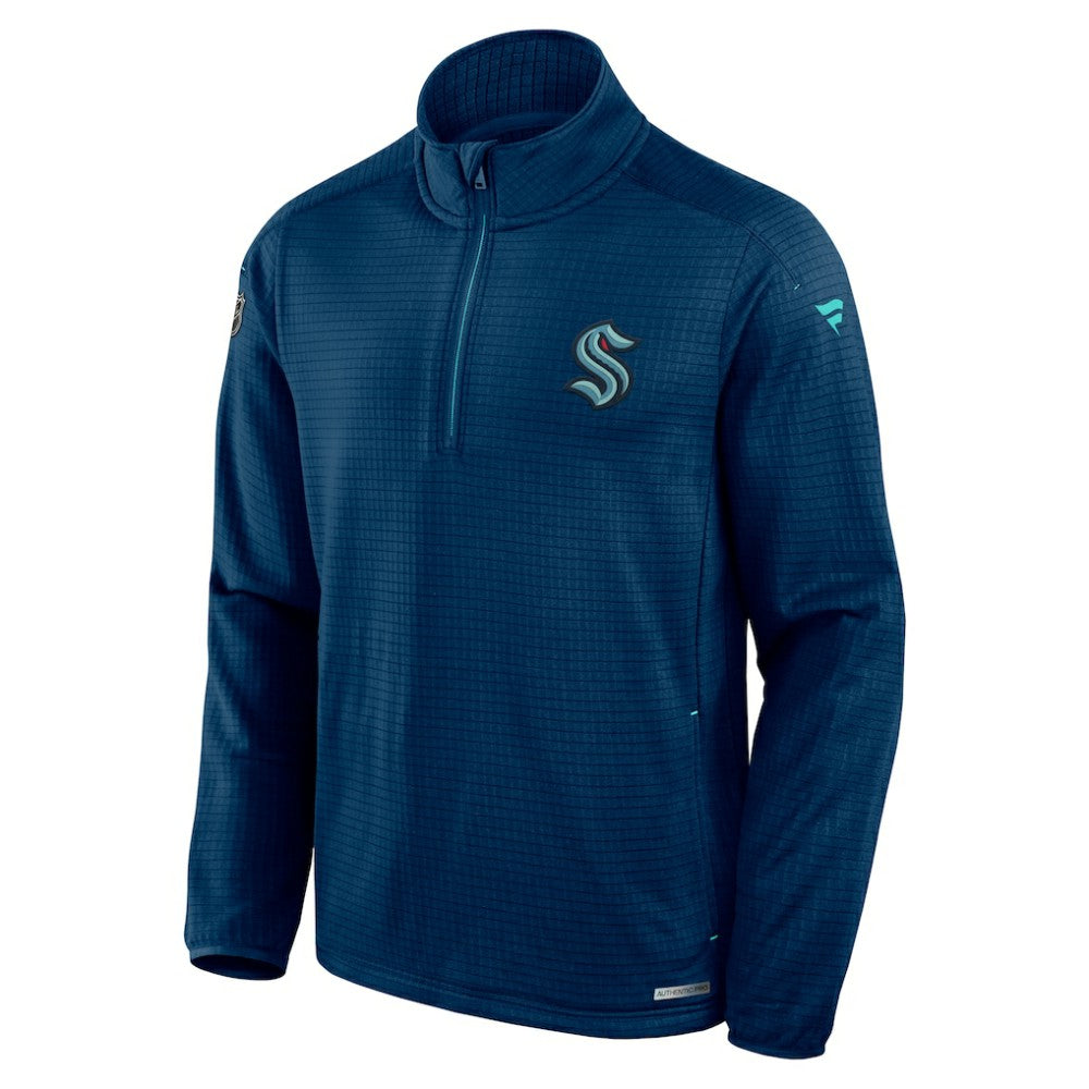 Seattle Kraken Fanatics Authentic Pro Rink Quarter-Zip Top On Sale