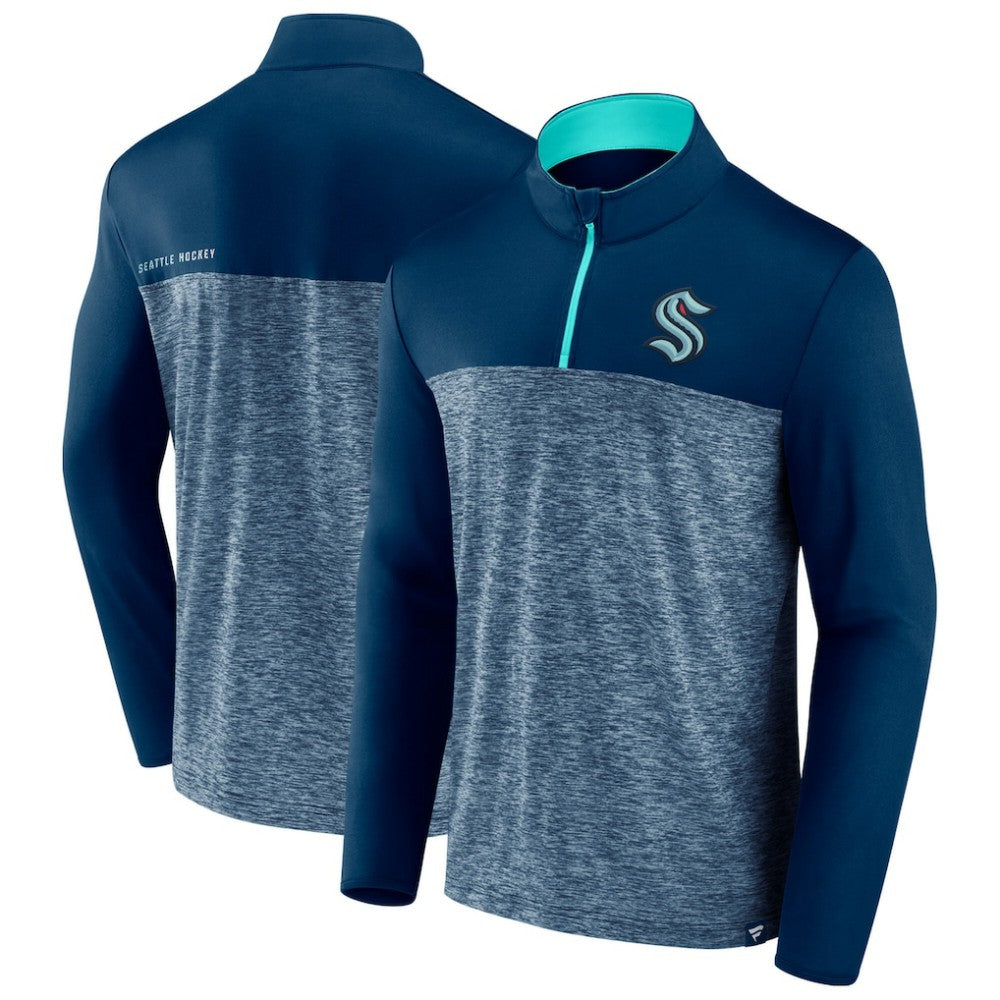 Seattle Kraken Fanatics Iconic Defender Quarter-Zip Jacket Sale