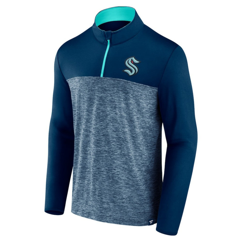 Seattle Kraken Fanatics Iconic Defender Quarter-Zip Jacket Sale