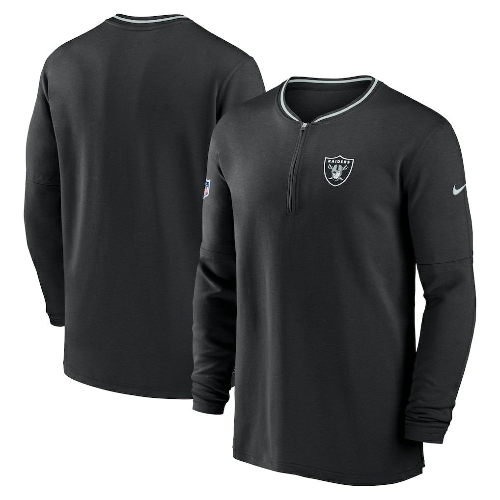 Las Vegas Raiders Nike Coach Half-Zip Sweatshirt