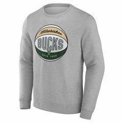 Milwaukee Bucks True Classics Hard Color Fleece Pullover Sweatshirt For Sale