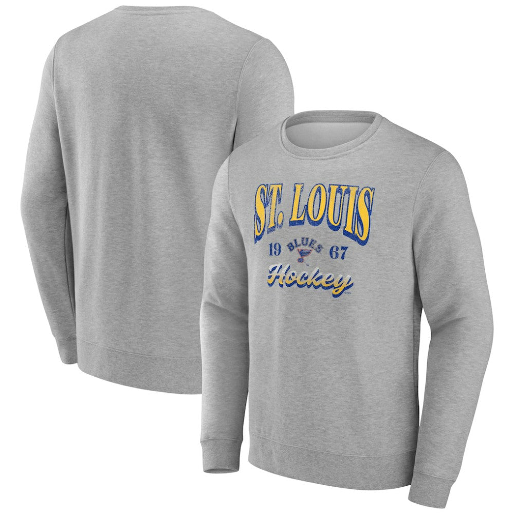 Fanatics St. Louis Blues Gray Nimbus Fleece Pullover Sweatshirt Online