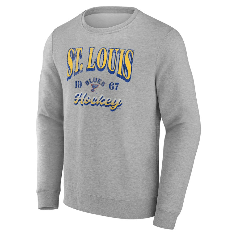 Fanatics St. Louis Blues Gray Nimbus Fleece Pullover Sweatshirt Online