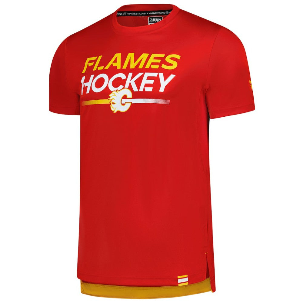 Calgary Flames Fanatics Authentic Pro Tech T-Shirt Outlet
