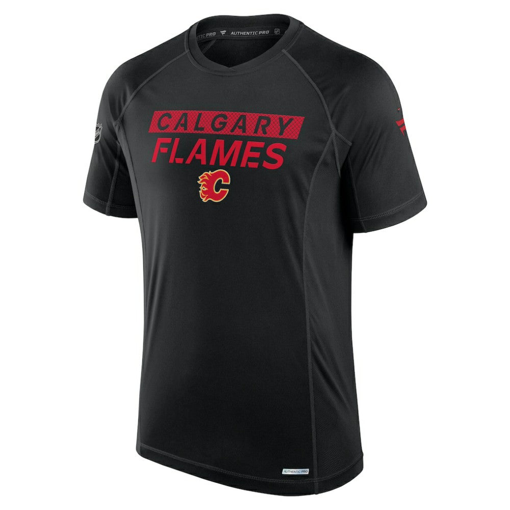 Calgary Flames Fanatics Authentic Pro Rink Tech T-Shirt Online