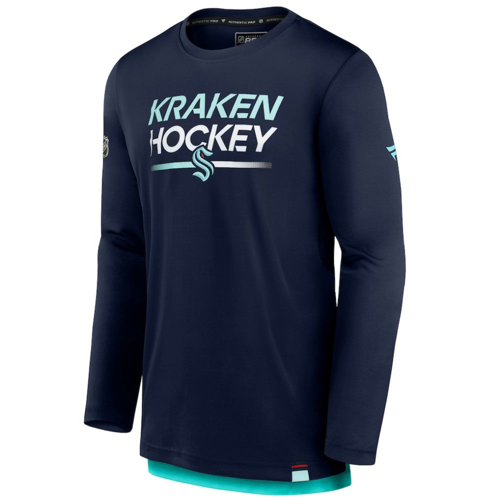 Seattle Kraken Fanatics Authentic Pro Tech Long Sleeve T-Shirt Online
