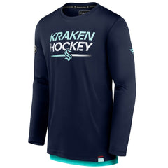 Seattle Kraken Fanatics Authentic Pro Tech Long Sleeve T-Shirt Online