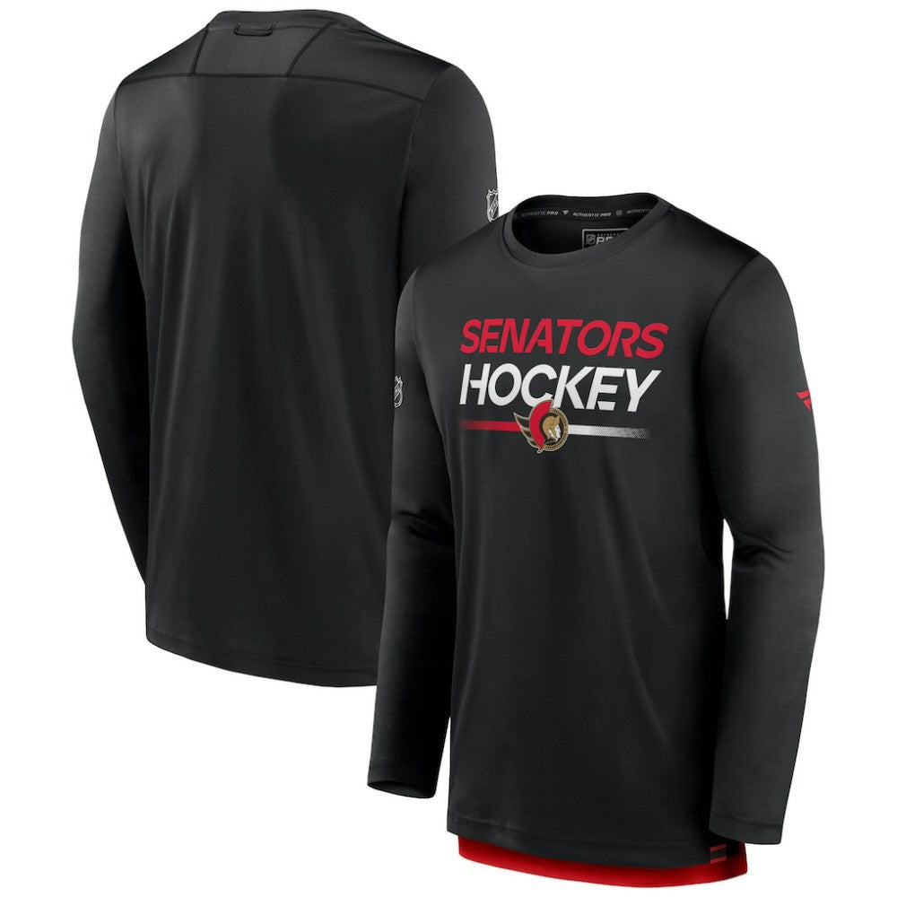 Ottawa Senators Fanatics Authentic Pro Tech Long Sleeve T-Shirt Discount