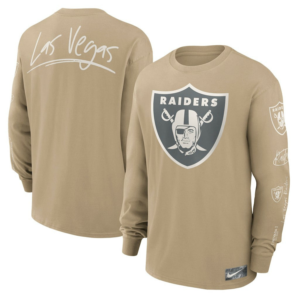 Las Vegas Raiders Nike Essential Statement Max90 Long Sleeve T-Shirt