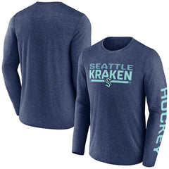 Seattle Kraken Fanatics Sweep Iconic Synthetic Long Sleeve T-Shirt For Sale