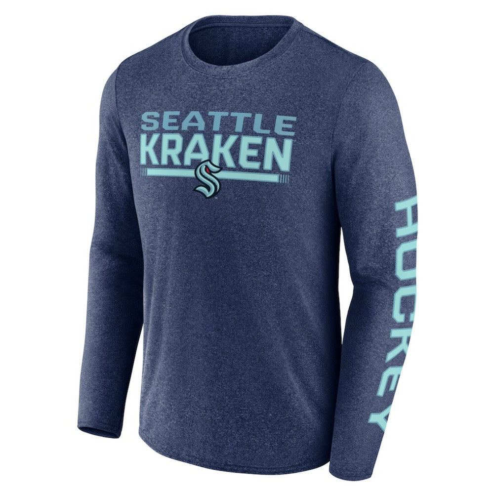Seattle Kraken Fanatics Sweep Iconic Synthetic Long Sleeve T-Shirt For Sale