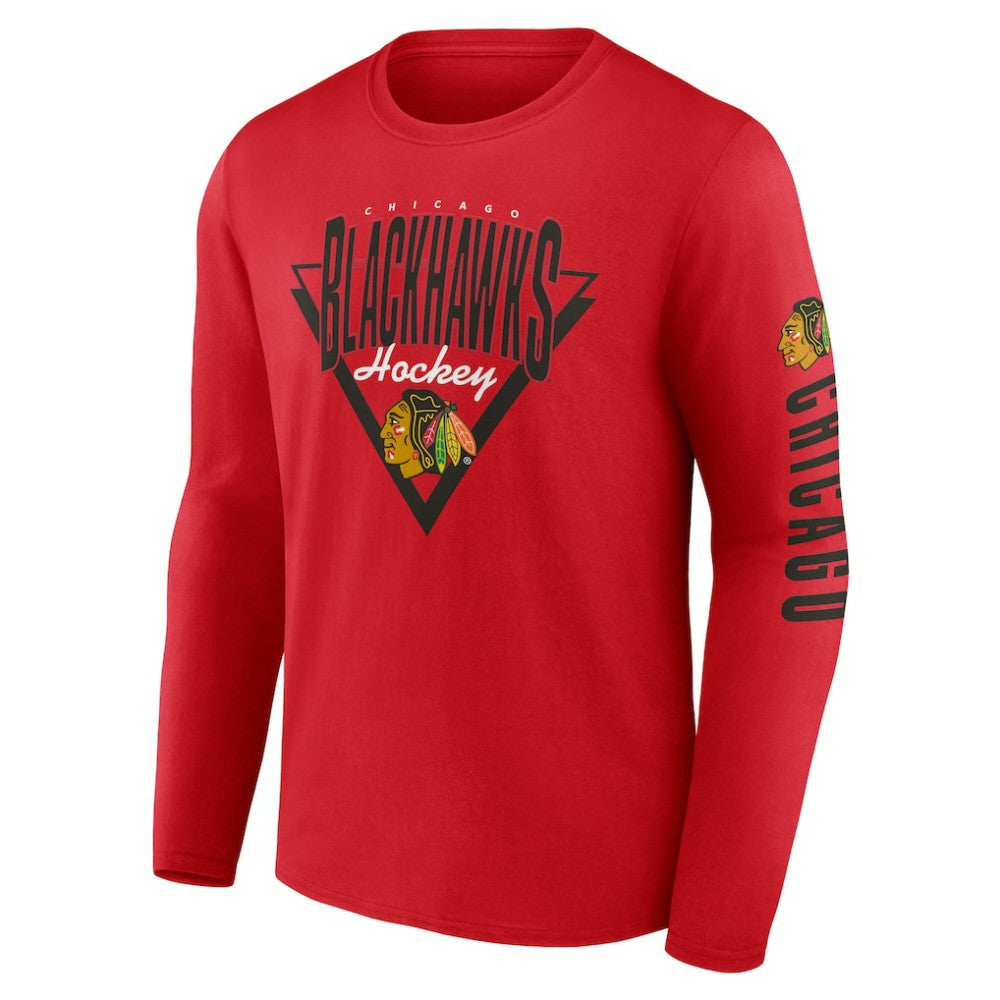 Chicago Blackhawks Fanatics Headline Long Sleeve T-Shirt Sale