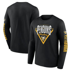 Pittsburgh Penguins Fanatics Headline Long Sleeve T-Shirt Discount