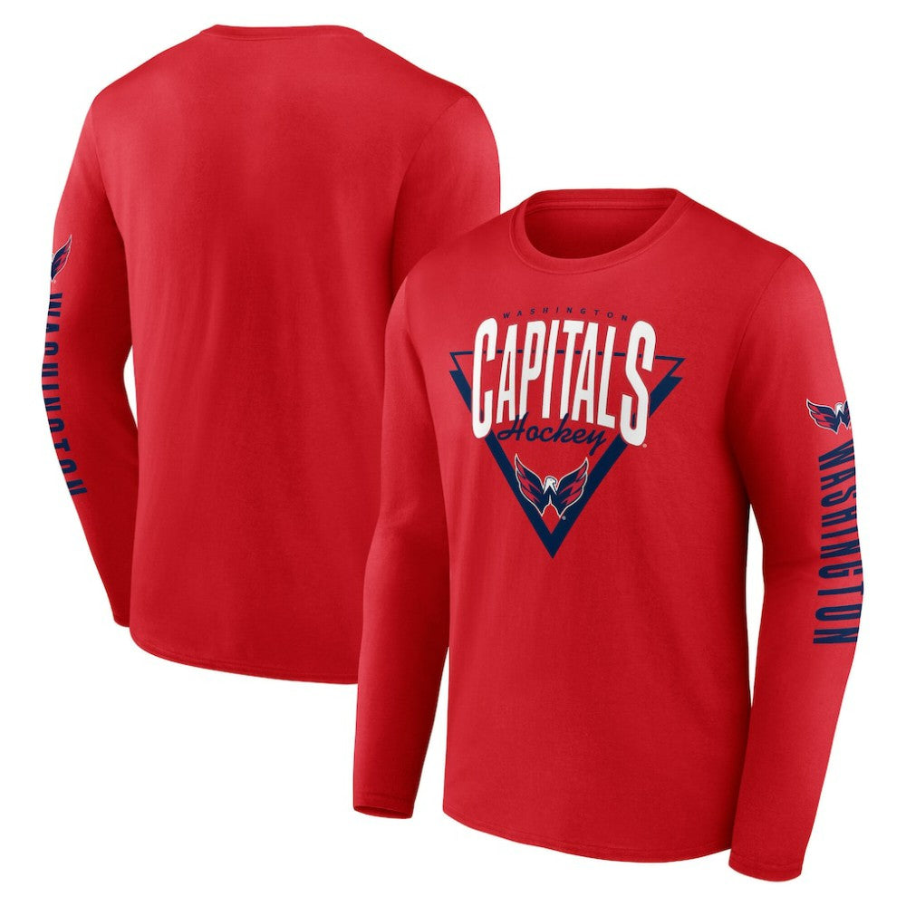 Washington Capitals Fanatics Headline Long Sleeve T-Shirt On Sale