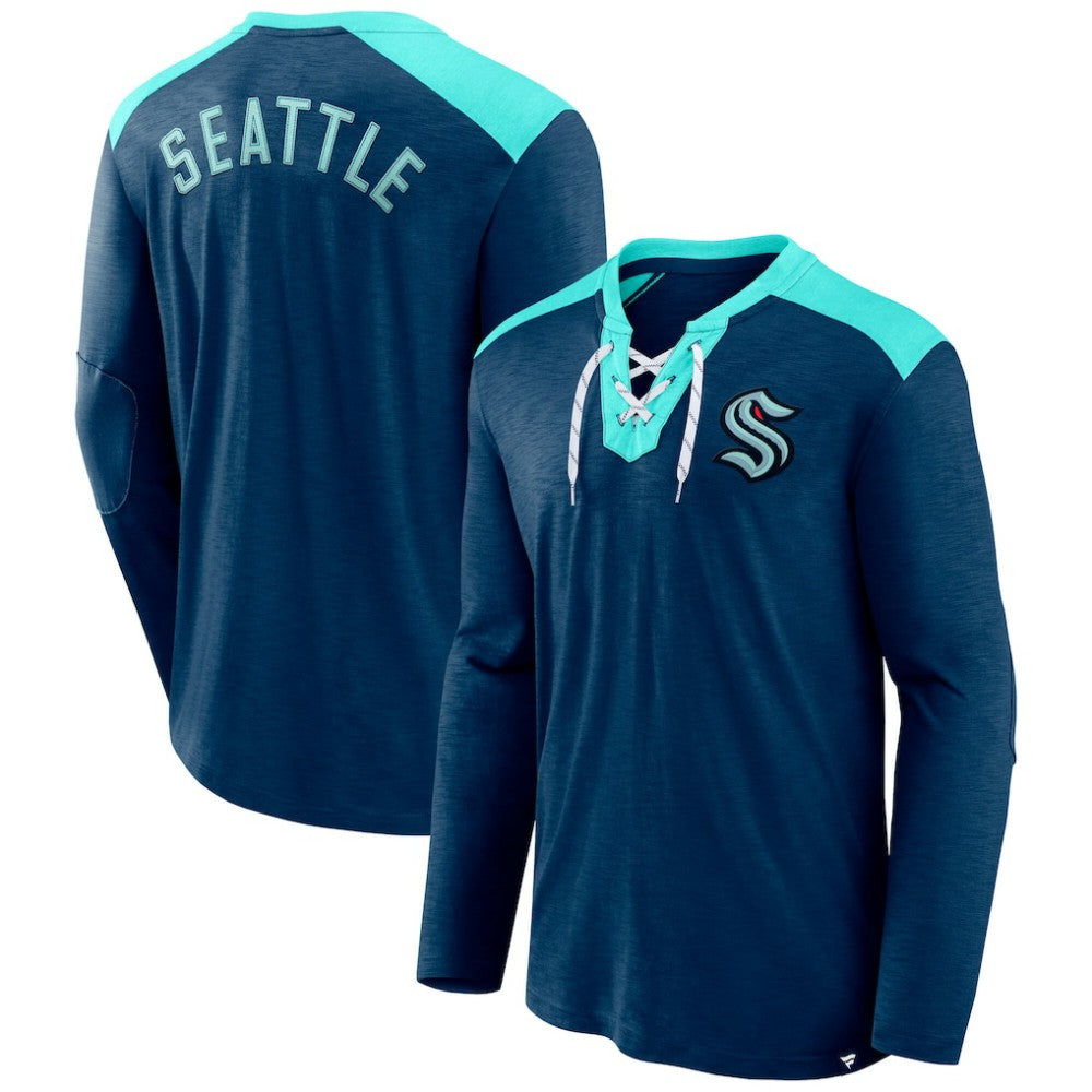 Seattle Kraken Fanatics Iconic Exclusive Long Sleeve T-Shirt Sale