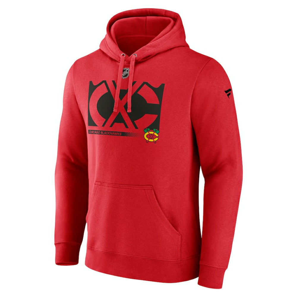 Chicago Blackhawks Fanatics Fleece Pullover Hoodie On Sale