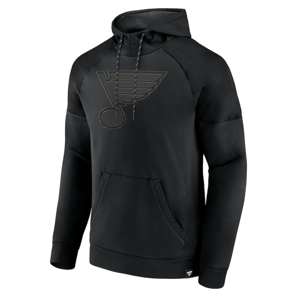 St. Louis Blues Fanatics Black Ice Defender Raglan Pullover Hoodie For Sale