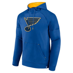 St. Louis Blues Fanatics Iconic Defender Raglan Pullover Hoodie For Sale