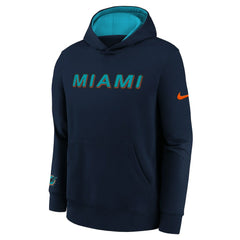 Miami Dolphins Nike Youth 2025 Rivalries Collection Club Hoodie