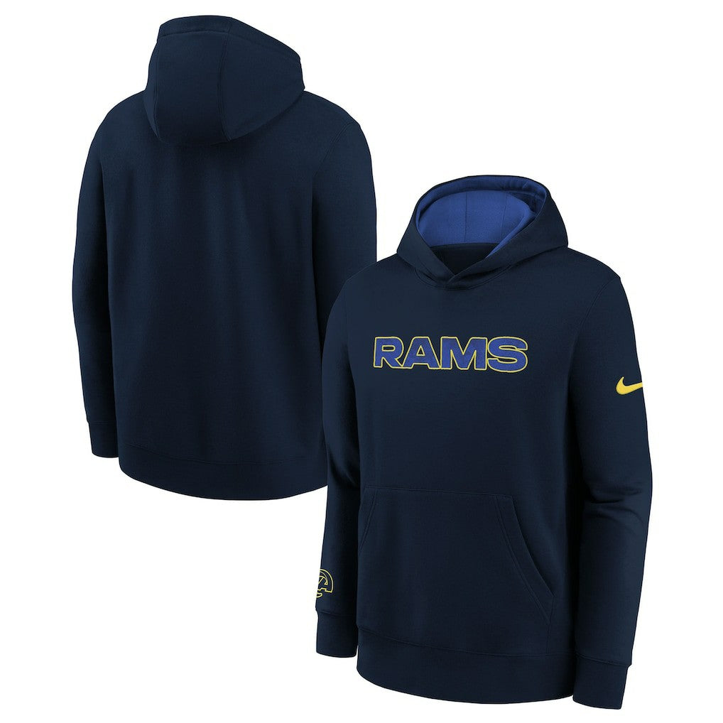 Los Angeles Rams Nike Youth 2025 Rivalries Collection Club Hoodie