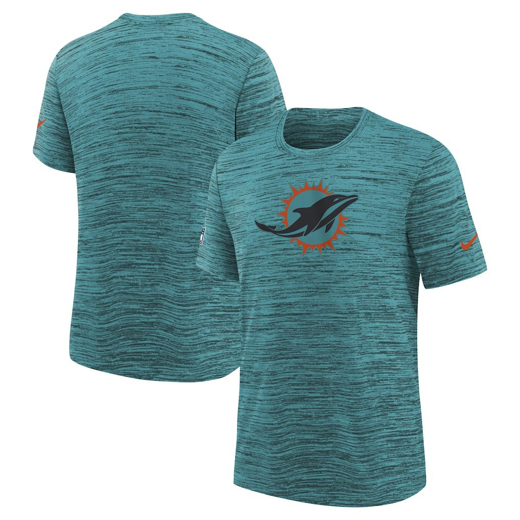 Miami Dolphins Nike Youth 2025 Rivalries Collection Sideline Velocity Dri-FIT T-Shirt