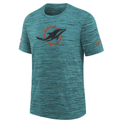 Miami Dolphins Nike Youth 2025 Rivalries Collection Sideline Velocity Dri-FIT T-Shirt
