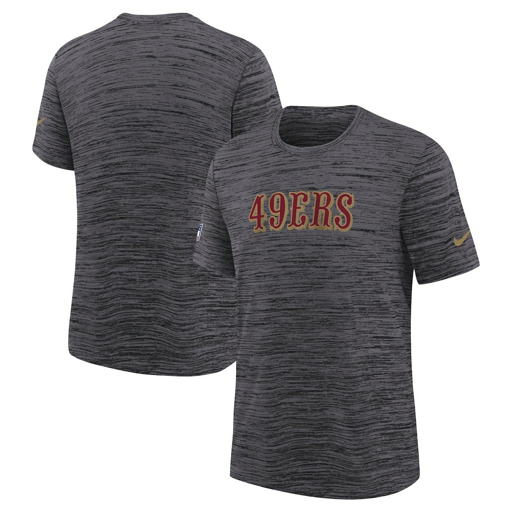 San Francisco 49ers Nike Youth 2025 Rivalries Collection Sideline Velocity Dri-FIT T-Shirt
