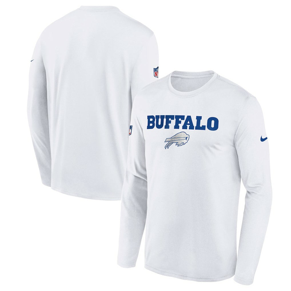Buffalo Bills Nike Youth 2025 Rivalries Collection Sideline Legend Dri-FIT Long Sleeve T-Shirt