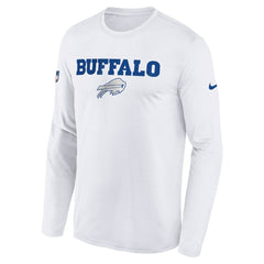 Buffalo Bills Nike Youth 2025 Rivalries Collection Sideline Legend Dri-FIT Long Sleeve T-Shirt