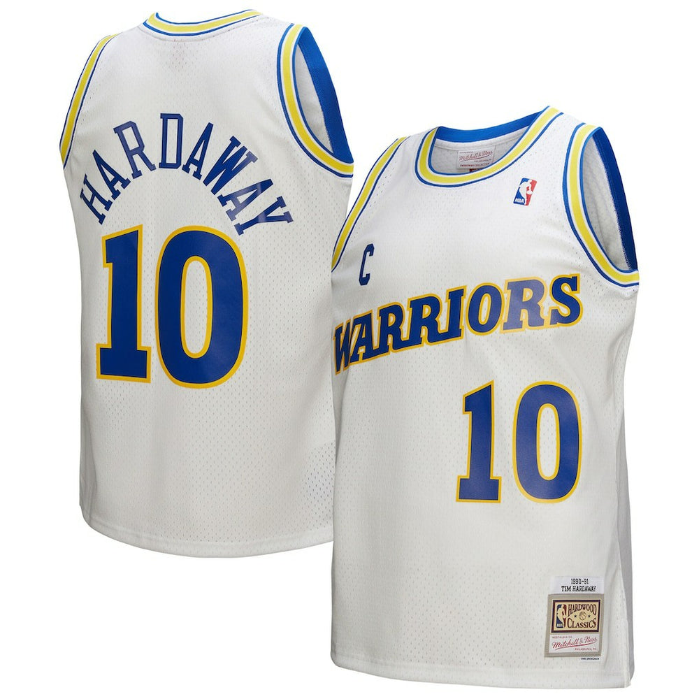 Tim Hardaway Golden State Warriors Hardwood Classics 1990/91 Swingman Jersey sale For Sale