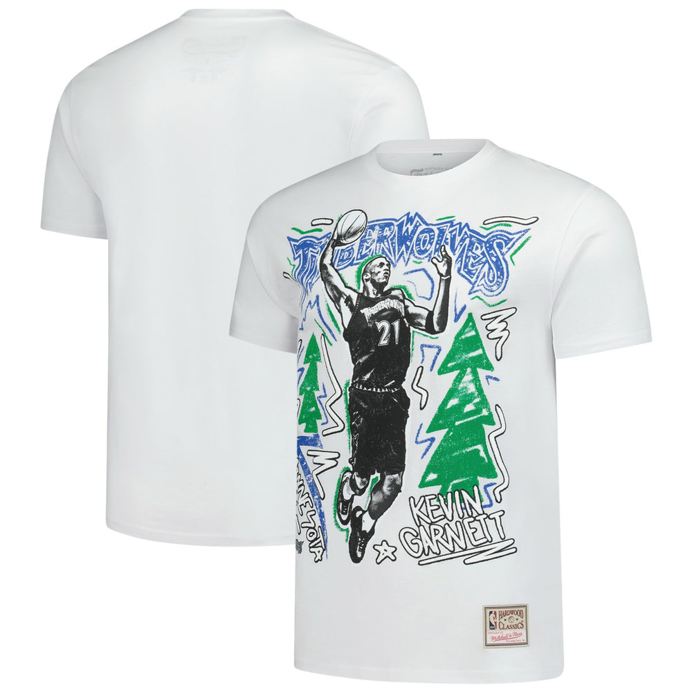 Kevin Garnett Minnesota Timberwolves Hardwood Classics Chalked Up T-Shirt On Sale