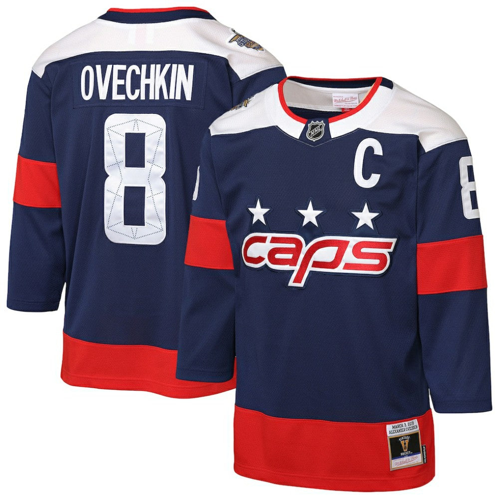 Alexander Ovechkin Washington Capitals Mitchell & Ness Youth 2018 NHL Stadium Series Power Play 2.0 Player Jersey Discount