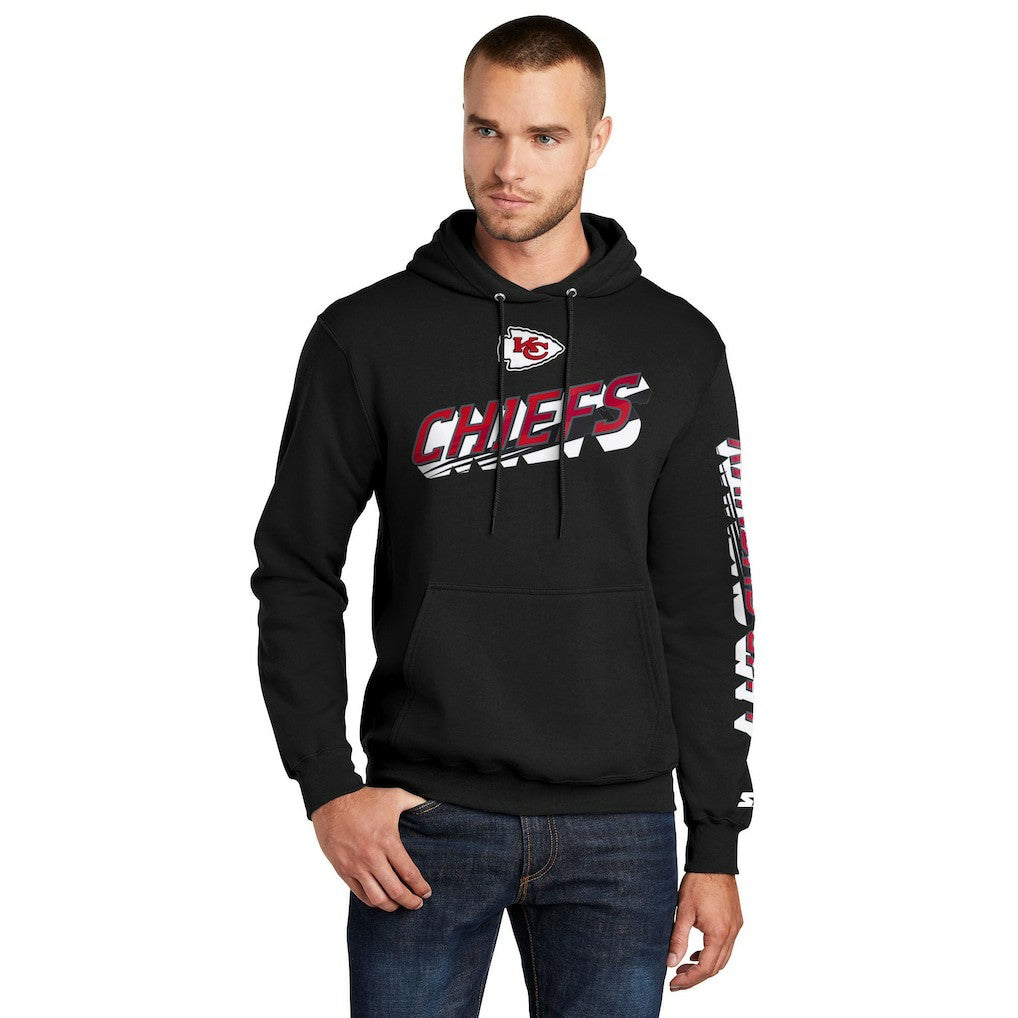 Kansas City Chiefs  Starter Wordmark Logo Pullover Hoodie