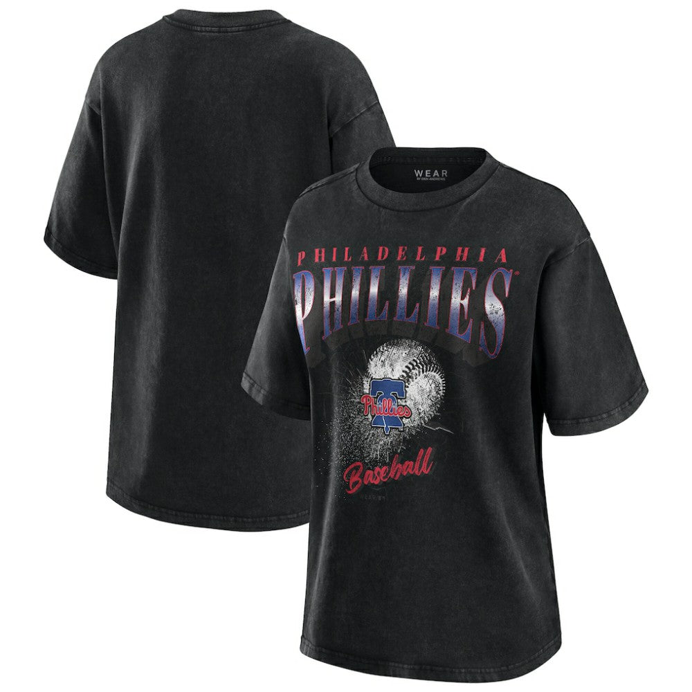 Philadelphia Phillies WEAR by Erin Andrews Women's Oversized Boyfriend T-Shirt | MLB Outlet