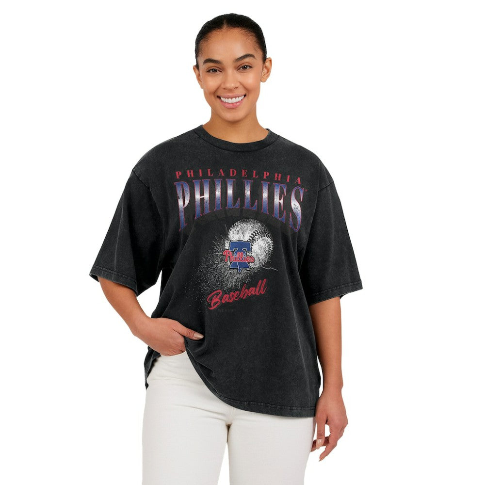 Philadelphia Phillies WEAR by Erin Andrews Women's Oversized Boyfriend T-Shirt | MLB Outlet