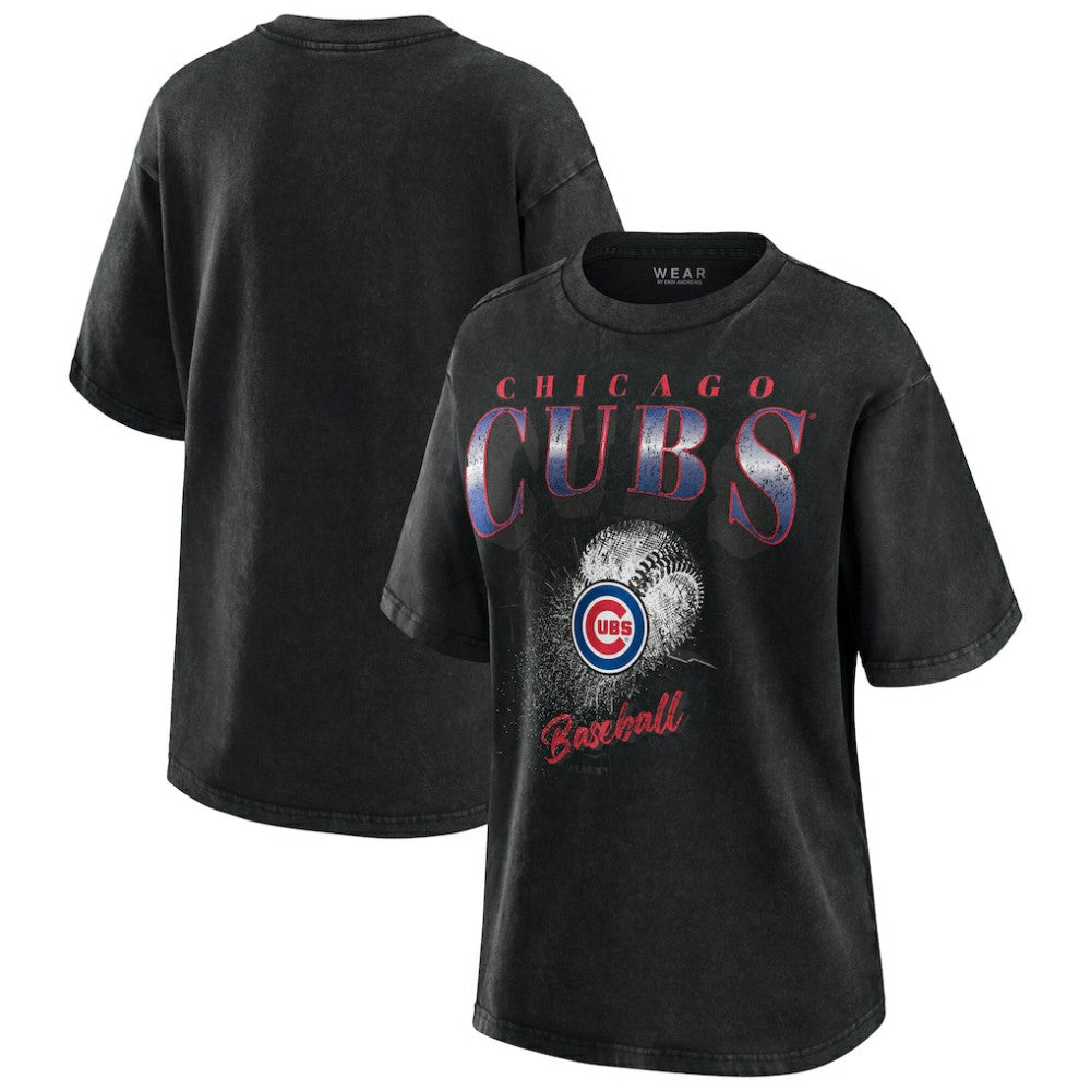 Chicago Cubs WEAR by Erin Andrews Women's Oversized Boyfriend T-Shirt | MLB Online
