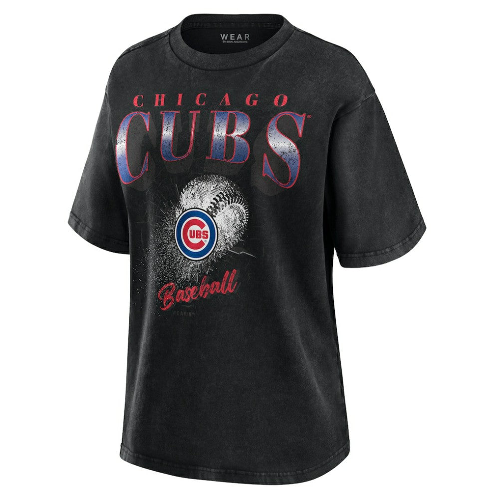 Chicago Cubs WEAR by Erin Andrews Women's Oversized Boyfriend T-Shirt | MLB Online