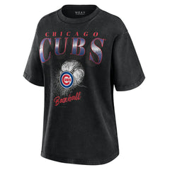Chicago Cubs WEAR by Erin Andrews Women's Oversized Boyfriend T-Shirt | MLB Online