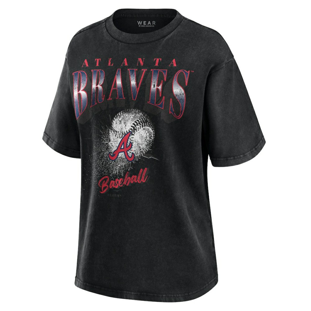 Atlanta Braves WEAR by Erin Andrews Women's Oversized Boyfriend T-Shirt | MLB Near me