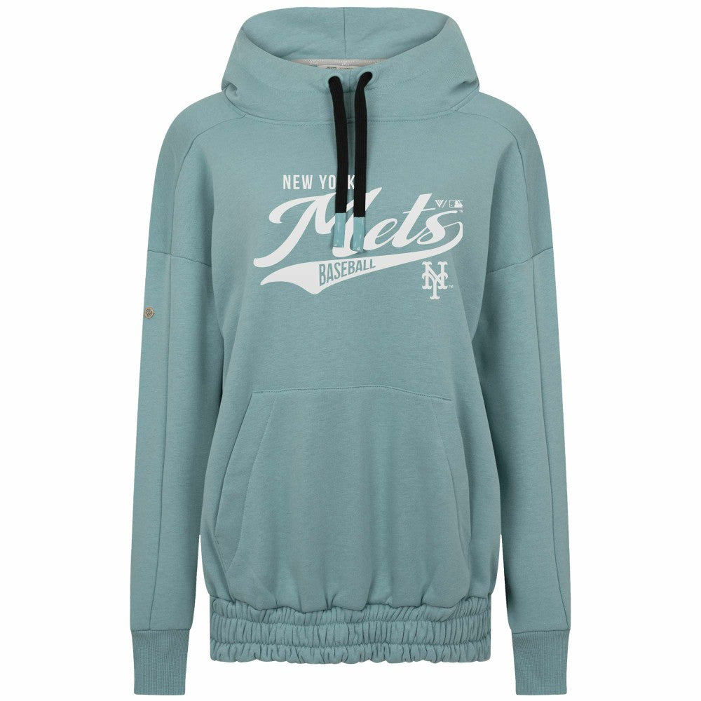 New York Mets Levelwear Women's Waterfall Glide Pullover Hoodie | MLB Discount