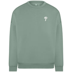 Philadelphia Phillies Levelwear Women's Luxe Signature Tri-Blend Pullover Sweatshirt | MLB On Sale
