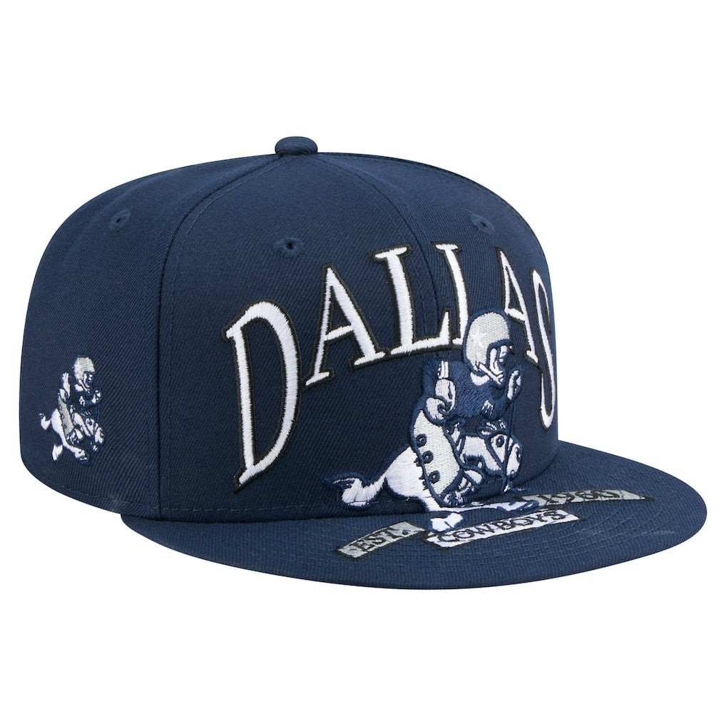 Dallas Cowboys New Era Throwback Oversized 59FIFTY Fitted Hat