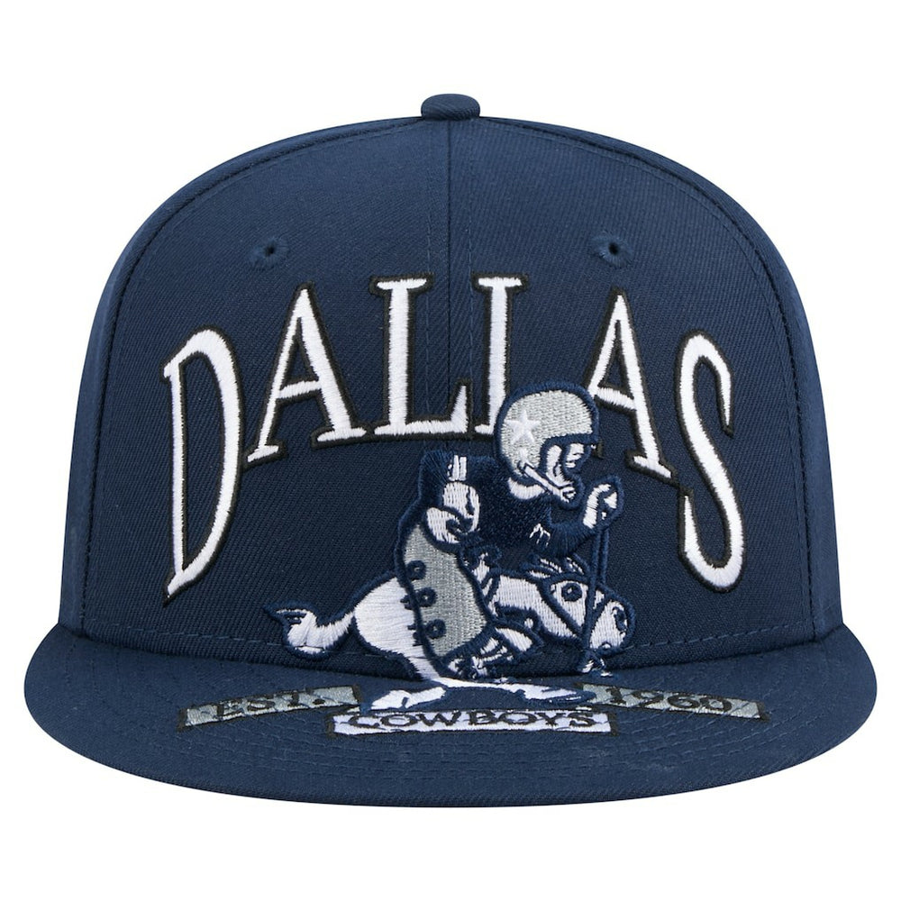 Dallas Cowboys New Era Throwback Oversized 59FIFTY Fitted Hat