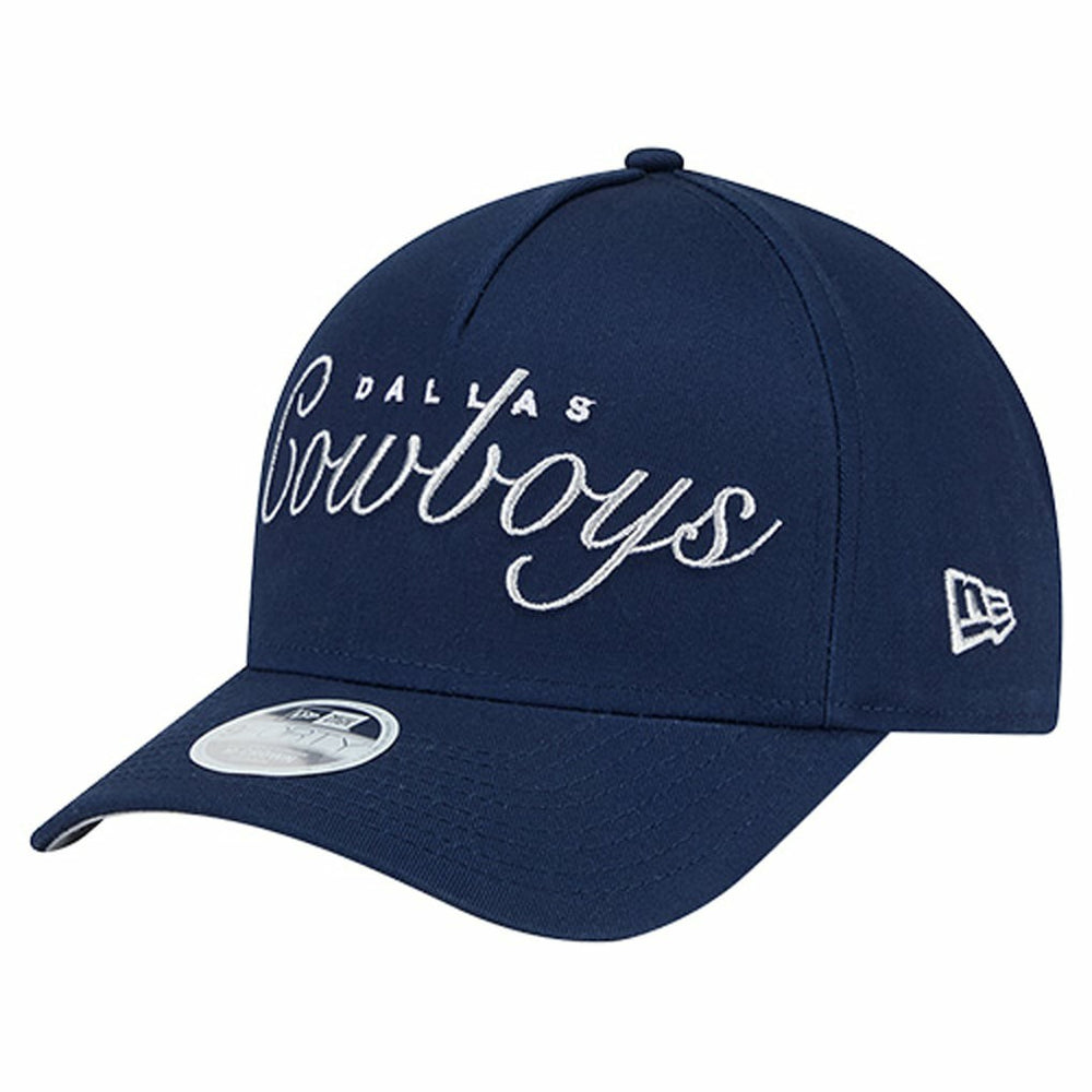 Dallas Cowboys New Era Women's Metallic A-Frame 9FORTY Adjustable Hat