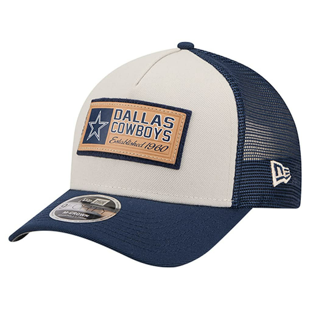 Dallas Cowboys New Era Two-Tone Text 9FORTY M-Crown Adjustable Hat